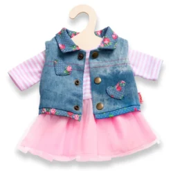 Heless Puppen Tüllkleid Mit Jeansweste - Größe 28 Bis 35 Cm
