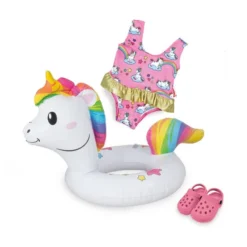 Heless Puppen Einhorn Schwimmset - Größe 35-45 Cm