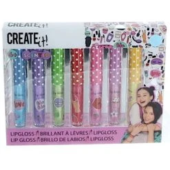 Canenco Create It! - Lipgloss 7er Set - Glitzer & Duft