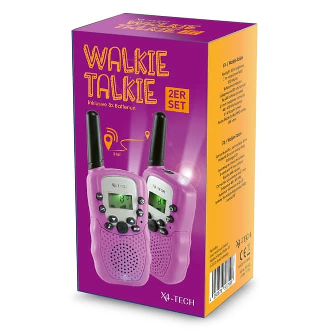 Sonstiger Hersteller Walkie Talkie 2er Set - Pink 3 Sonstiger Hersteller Walkie Talkie 2er Set - Pink – Bild 3
