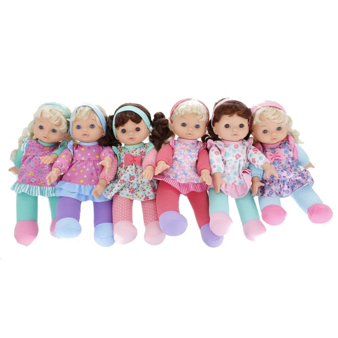 Besttoy - Weichpuppe Mit Langen Haaren - Ca. 30 Cm - 1 Stück 1 Besttoy - Weichpuppe Mit Langen Haaren - Ca. 30 Cm - 1 Stück