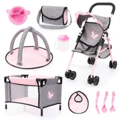 Bayer-Design Puppenzubehör Set - Mit Buggy Und Reisebett -Zapf Creation shop 242140 4003336412925 ulba buggyset reisebett 21533