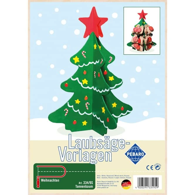 Pebaro Laubsägevorlage Tannenbaum 1 Pebaro Laubsägevorlage Tannenbaum