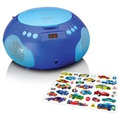 Lenco Tragbarer CD-Player/Radio Blau -Zapf Creation shop 247149 8711902066279 lenco kinder cd player mit mikrofon blau 02