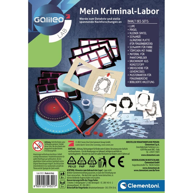 Clementoni Galileo LAB - Mein Kriminal-Labor 2 Clementoni Galileo LAB - Mein Kriminal-Labor – Bild 2