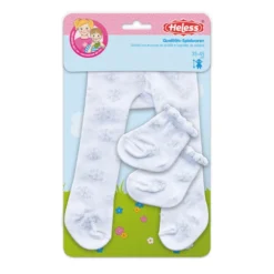 Heless Puppen Strumpfhose Und Söckchen Mit Schneeflocken - Größe 35-45 Cm