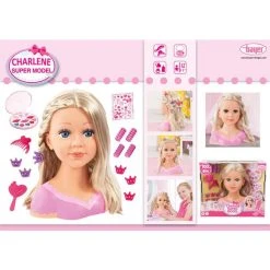 Bayer-Design Charlene Super Model - Schmink- Und Frisierkopf - Blond -Zapf Creation shop 4003336900880 2014781