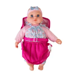Besttoy Puppenbauchtrage Mit Blumenmotiv