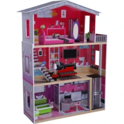 Besttoy - Puppenhaus Mit Möbeln - Ca. 115 X 82,5 X 32 Cm