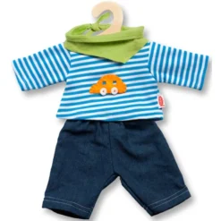 Heless Puppenkleidung - Jeans Und Ringelshirt Größe 35-45cm